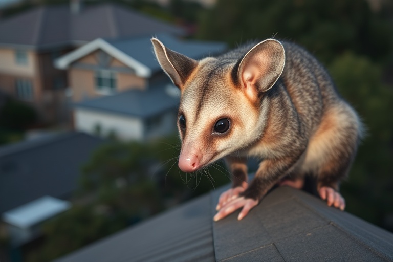 Possum in Collingwood residential area